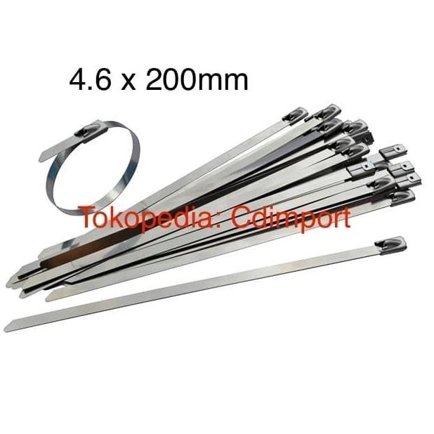 

Stainless Cable Ties - Kabel Tis Stainless 4.6 x 200 mm - 20 cm 100pcs