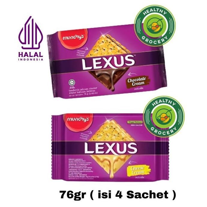 

Produk Unggulan] Munchy's Lexus Cheese Cream 76gr / Biskuit Rasa Keju