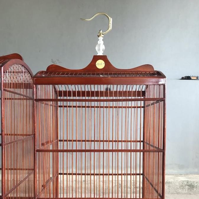 Sepaket Gantungan Pion Bening Sangkar Kandang Burung Kotak Bnr Asli