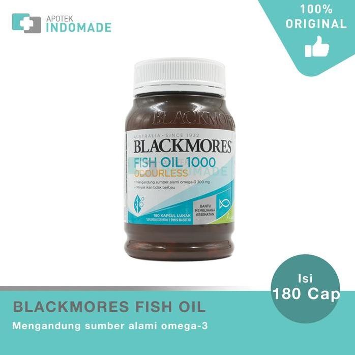 

Terlaris Blackmores Odourless Fish Oil 1000 Iu - Suplemen Minyak Ikan / Vitamin Omega 3