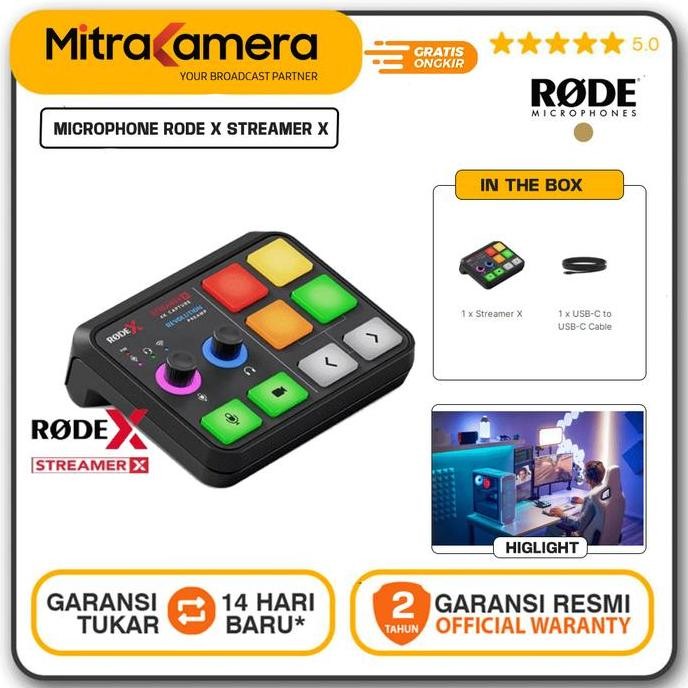 Rode X Streamer X Audio Interface And Video Streaming Console New Stok