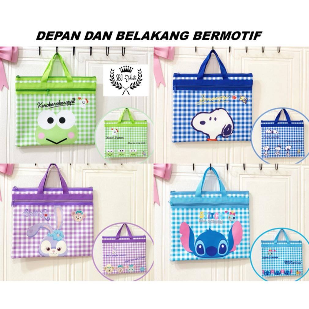 Ready Tas Folder F4 Besar Premium Quality / Tas Kursus / Tas Buku Gambar Pelindung Dokumen F4 Laptop