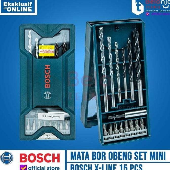 Bosch Mata Bor Obeng Set Mini 15 PCS X LIne Screwdriver Bit Magnetic