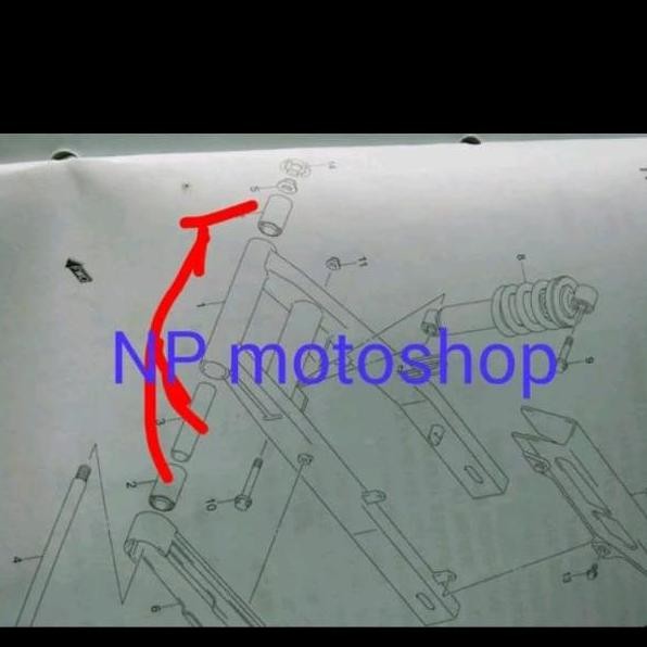 Bosh Bushing Swing Arm Ori Dan Arm Delkevic Satria Fu