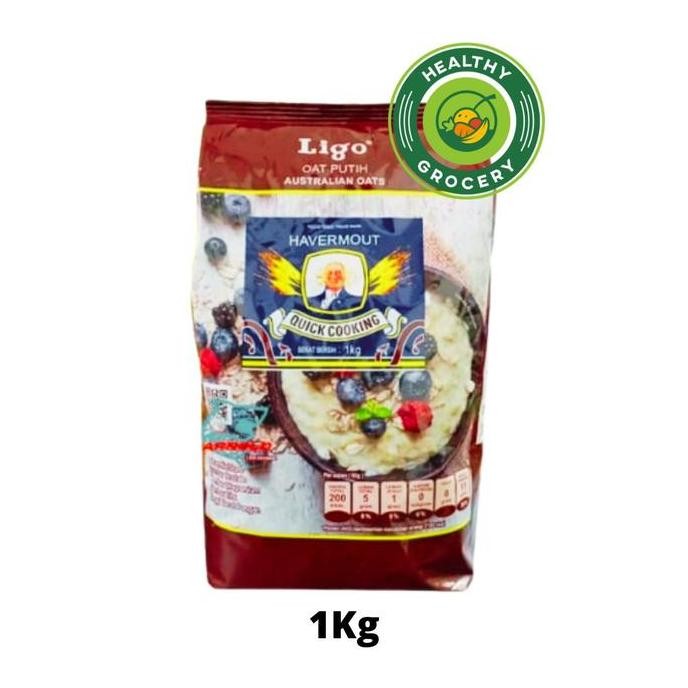

~@~@~@~@] Ligo Havermout Quick Cooking White Oats 1Kg