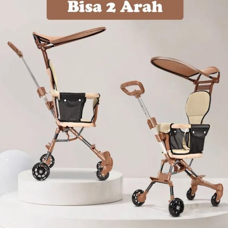 Ready Stroller Magic Bayi Murah Kereta Bayi Dorong Roda Empat/Perlengkapan Bayi Traveling