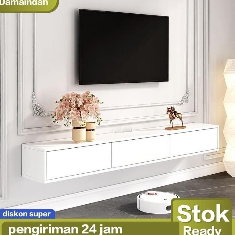 Meja TV Gantung / Lemari TV Gantung / Rak TV Gantung / Minimalis / Modern / Murah