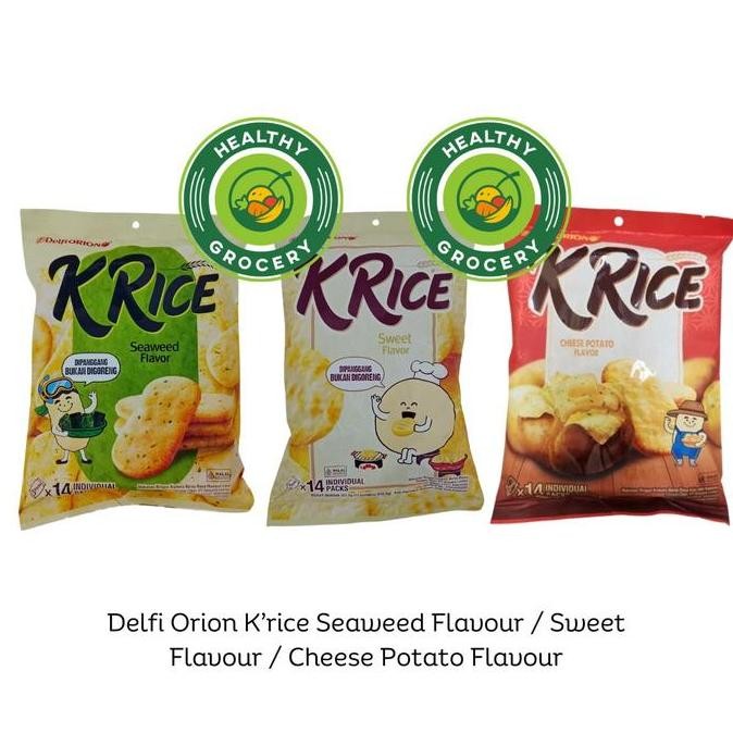 

] Delfi Orion K'Rice Krackers Beras Rasa Manis / Seaweed