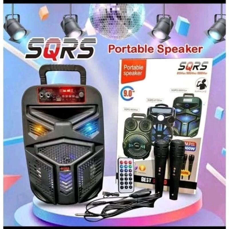 Sqrs-888 Speaker Bluetooth Plus Mic Karaoke Speaker Sqrs888