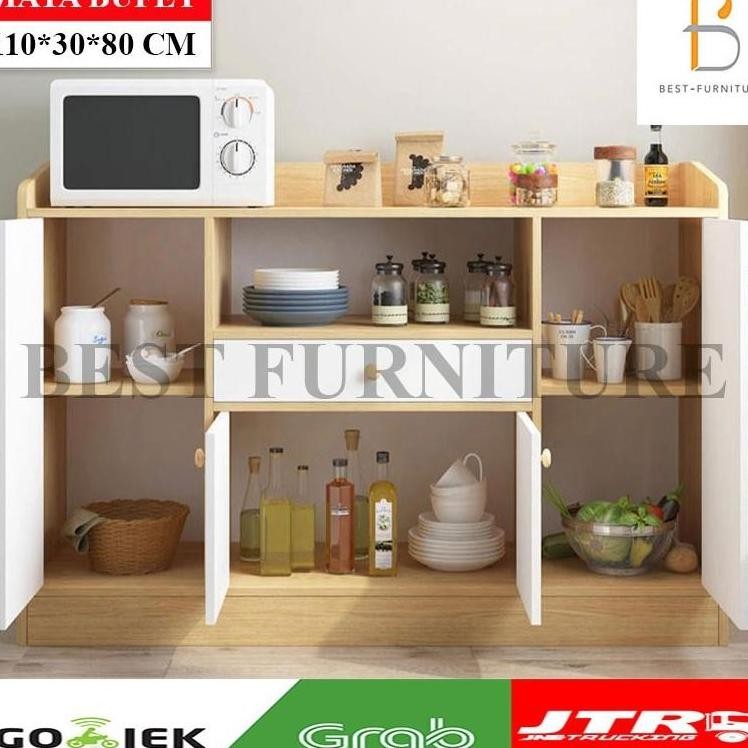 Bufet Rak Dapur Rak Multifungsi