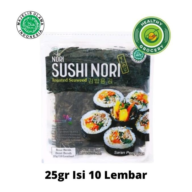 

siap kirim] Javasuperfood Sushi Nori Halal 10 Lembar 25gr / Seaweed Rumput Laut