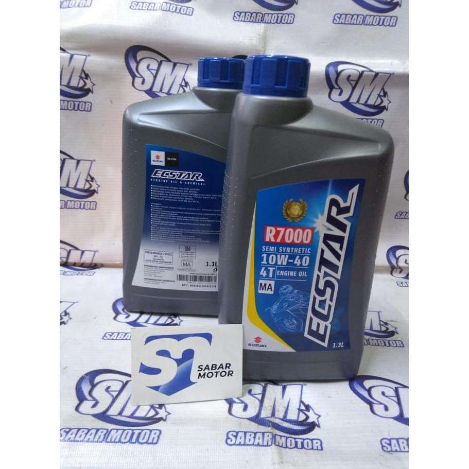 OLI SGO ECSTAR R7000 10W-40 API SL 1.3L / Oli Suzuki GSX 1300ml