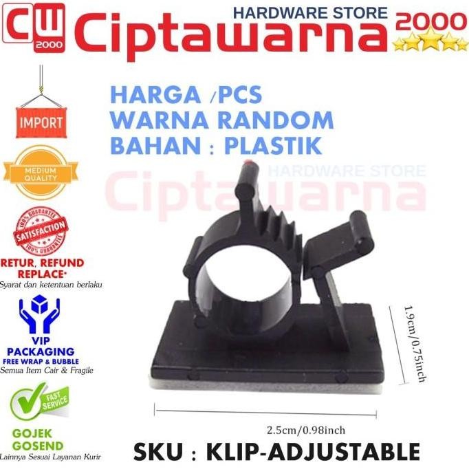 

.........] Klip Tali Pengikat Kabel Bisa Disesuaikan Adjustable Cable Clips P