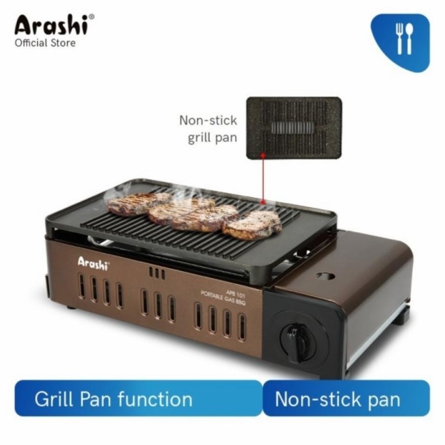 READY STOK Kompor Gas BBQ Portable ARASHI - Kompor Grill Portable APB 101 Siap kirim
