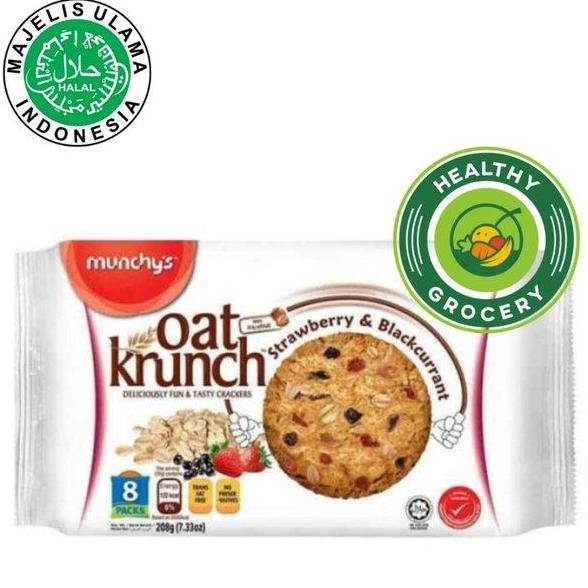 

monggo] Munchys Oat Krunch Strawberry & Blackcurrant 208gr