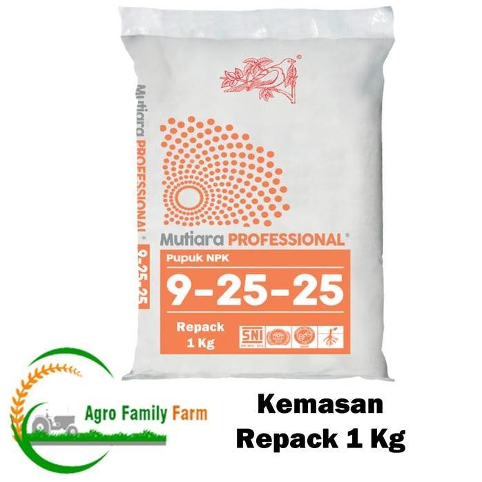 

Terlaris Pupuk Npk Mutiara Professional 9 25 25 Kemasan Repack 1Kg