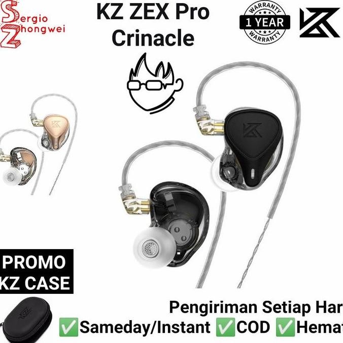 sale kz zex pro electrostatic+dynamic+balanced earphone