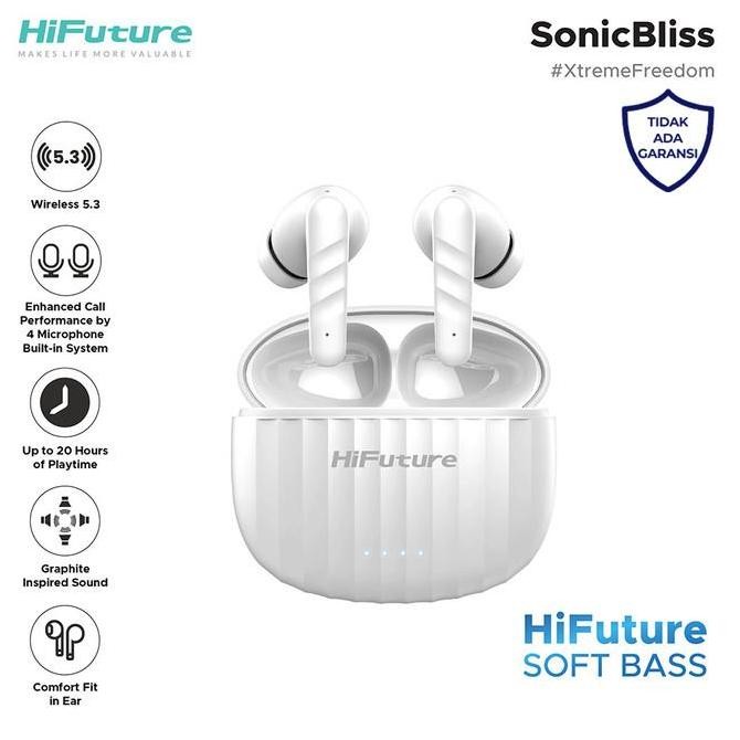 sale sonicbliss true wireless bluetooth earphone tws type c ipx4