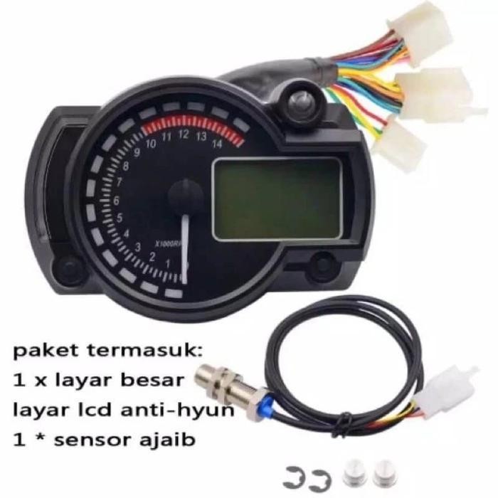 Spido Koso Spedo Spidometer Digital Led Koso Plus Kabel Sensor Rx2 Original Dan Terpercaya