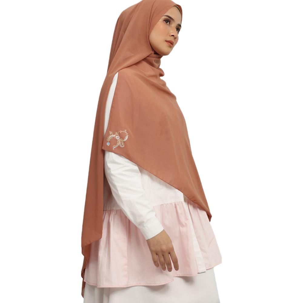 SEMPOL Selendang Pashmina Elzatta Ceruty Print Granada