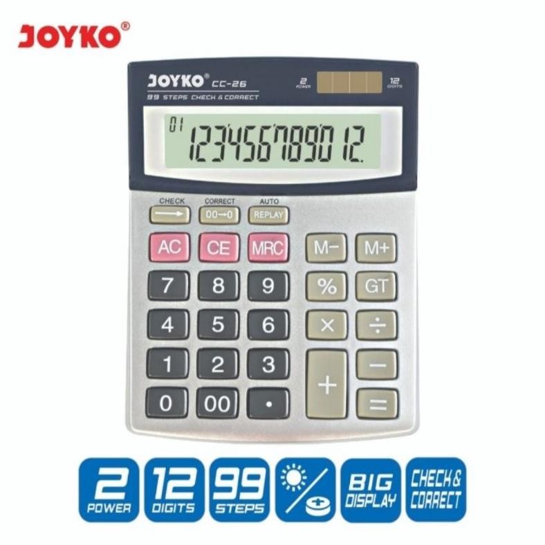 

Fth- Mega Sale Kalkulator Joyko Cc 26 Original - Calculator Check Correct Bisa Cek Ulang Cc26 Sale