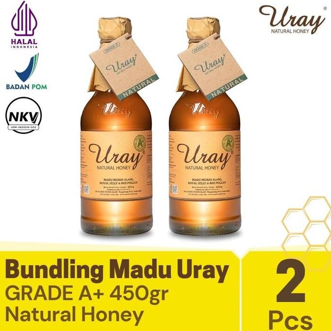 

BARU BUNDLING 2 PCS MADU URAY NATURAL HONEY 450GR - MADU HUTAN MURNI