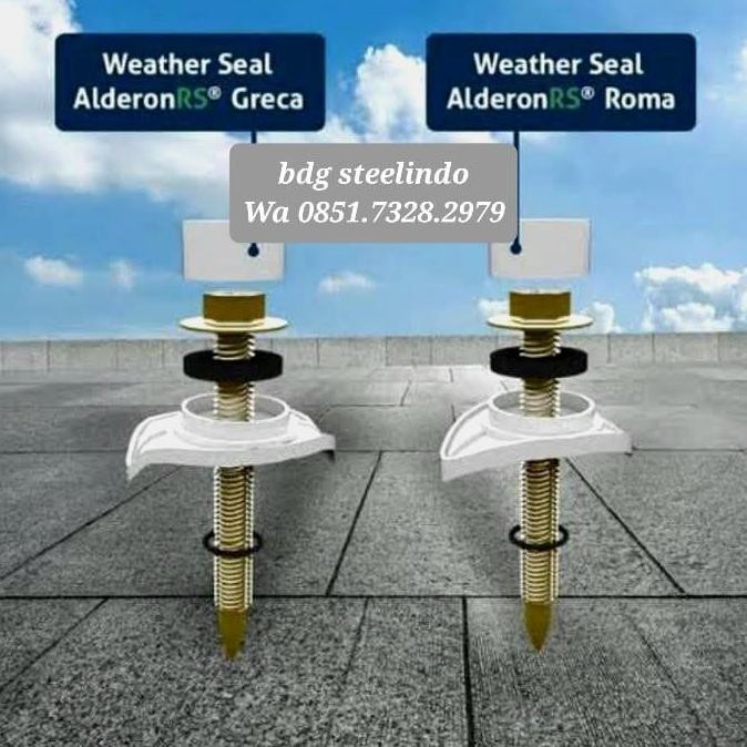 Baut Roofing Alderon Rs / Skrup Weather Seal Roma / Greca / Trimdeck Termurah
