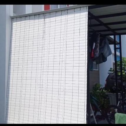 Murah Krey Tirai Pvc Fiber Motif Indoor Dan Outdoor