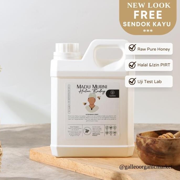 

BARU MADU HUTAN BADUY GALLEO 1 KG GRADE A PURE RAW HONEY