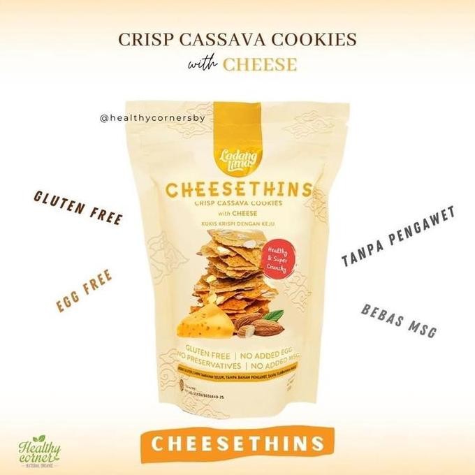 

Baru Ladang Lima Gluten Free Cheesethins Healthy Cookies Kue Sehat 80 Gr