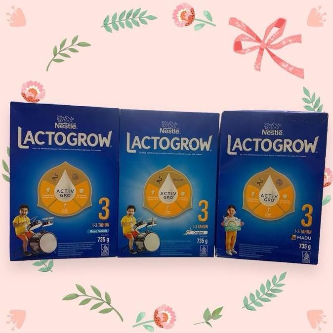 

BARU LACTOGROW 3 / 1+ PRO 735GR VANILLA MADU ORIGINAL