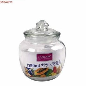 '+'+'+'+] Toples Kaca Beling Yoshikawa M Toples Kue Snack Biskuit Cemilan Jar