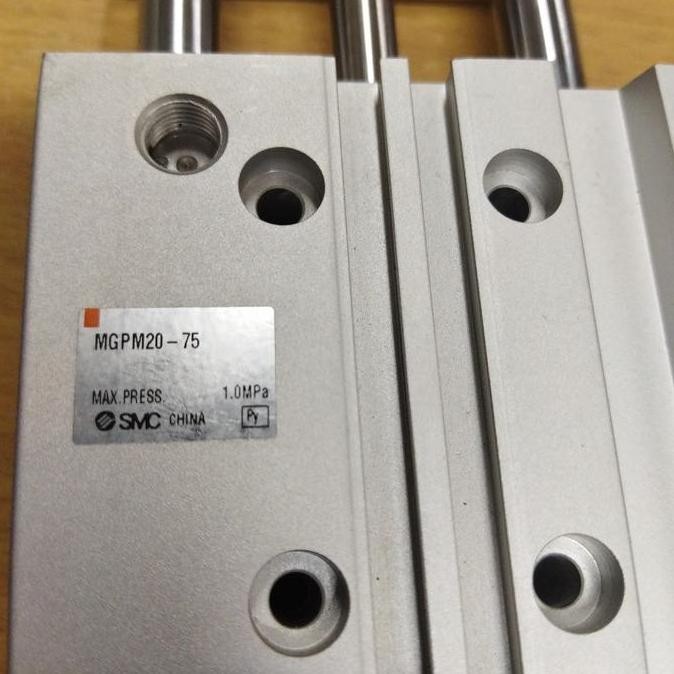 guide cylinder compact pneumatic smc series MGPM 20-75