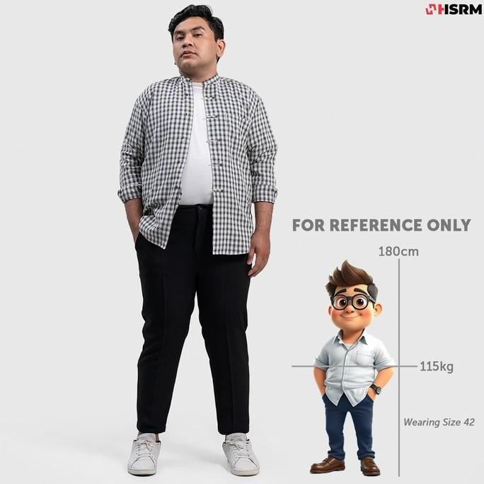 Grosir Hsrm Dapper Ankle Pants Big Size | Celana Ankle Pants Pria Jumbo