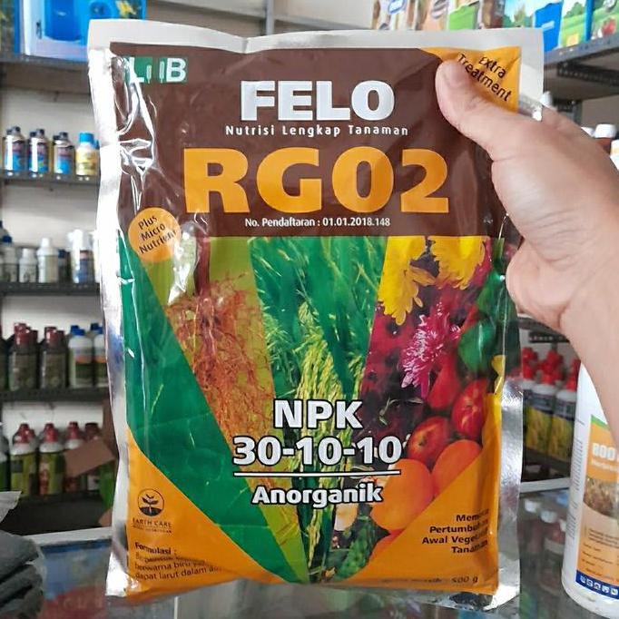 Terlaris Felo Rg 02 500 Gram Pupuk Npk Pertumbuhan Akar Daun