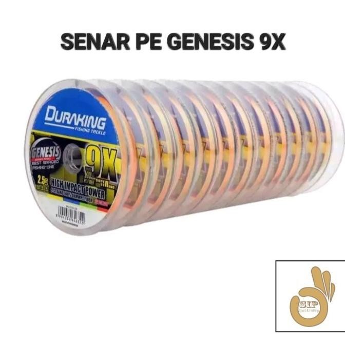 Senar PE Duraking Genesis 9X Multicolor 100meter