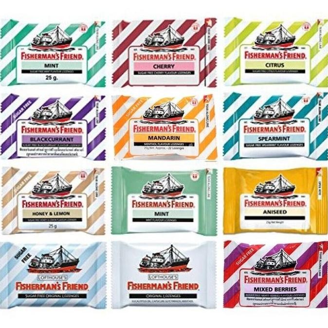 

Baru Permen Fisherman'S Friend Sugar Free 25 Gram Penyegar Tengorokan All Variant Fisherman