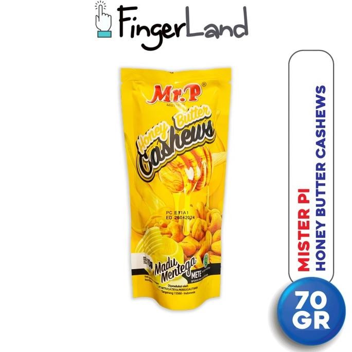 

BARU MR. P HONEY BUTTER CASHEW 70 GR KACANG METE MADU MENTEGA