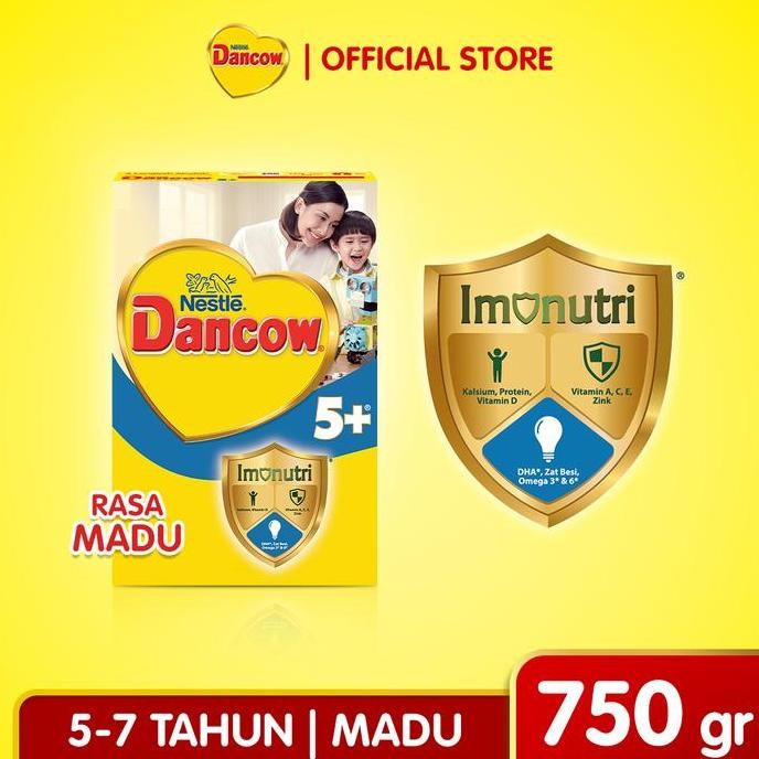 

BARU NESTL DANCOW 5+ MADU SUSU ANAK 5-12 TAHUN BOX 750G