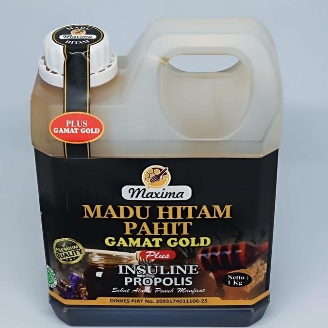 

BARU MADU ASLI HITAM PAHIT GAMAT GOLD PLUS PROPOLIS MAXIMA @1KG