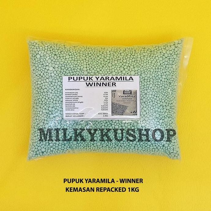 

Terlaris Pupuk Npk Yaramila Winner 15 09 20 Kemasan Repack 1 Kg Yara Mila