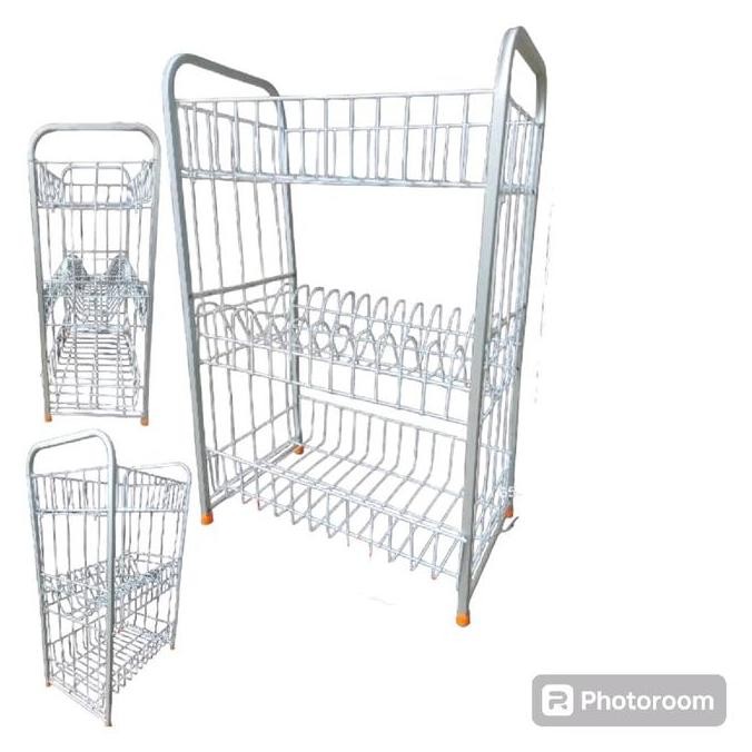 RAK PIRING ALUMINIUM RPK GELAS RPK BIASA RAK GELAS RAK PIRING Besi Termurah