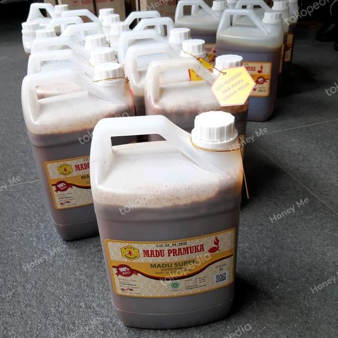 

BARU MADU ASLI SUPER 2L MADU PRAMUKA ALAMI (MADU + POLLEN + ROYAL JELLY)
