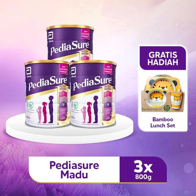 

BARU PEDIASURE MADU 800 G (1-10TH) - NUTRISI PERTUMBUHAN - 3 PCS - FREE GIFT