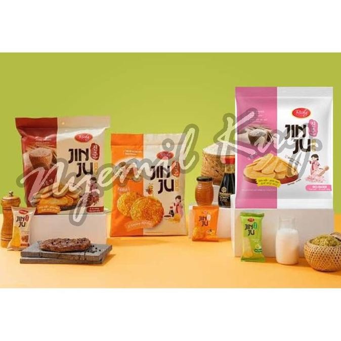 

BARU JIN JU RICE CRACKERS - RICHY JINJU - RICHY KREKERS BERAS - PINK SEA SALT - BBQ PEPPER STEAK - HONEY MADU - RICE CRACKERS FROM VIETNAM 100G-134.4G