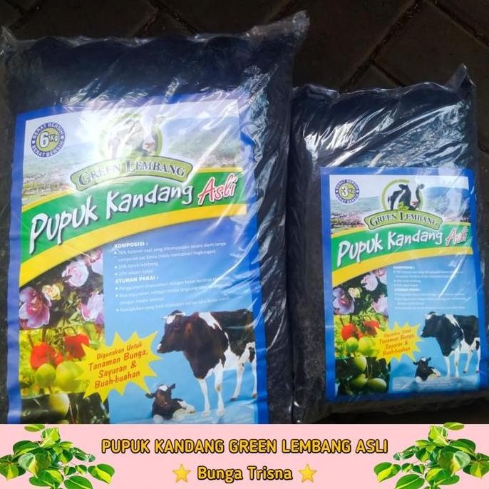 

Terlaris Pupuk Kandang Green Lembang Asli 6Kg / Media Kandang Asli