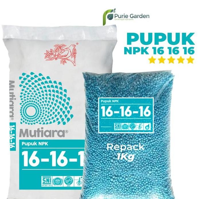 

Terlaris Pupuk Npk Meroke 16 16 16 Repack 1Kg Pg Sby