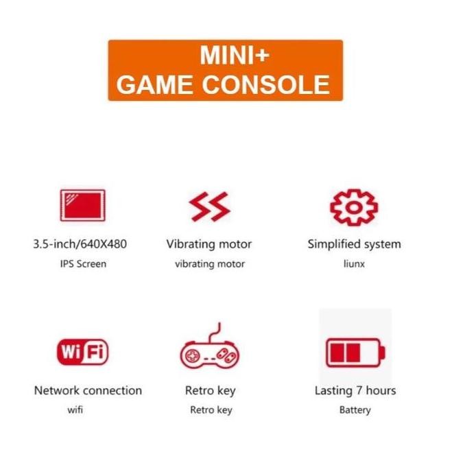 new Mini+ Plus Retro Handheld Video Game Console Classic PS1 Portable Mini