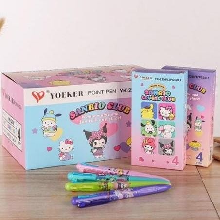 

Ready Pulpen 4 Warna Cetek Melody Sanrio (12Pc) / Pen Cetek 4 Warna Fancy Kuromi