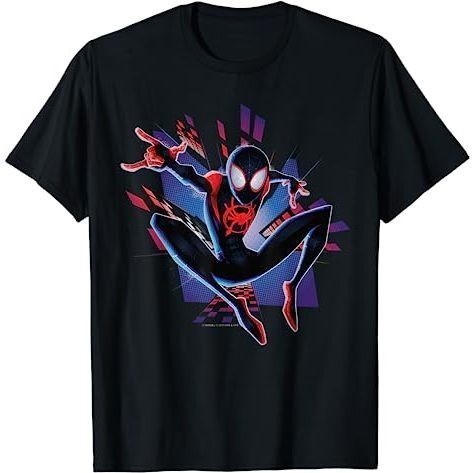 Baju Kaos Marvel Spider-Man Into the Spider-Verse Miles City T-Shirt Premium Cotton Combed 24s Origi